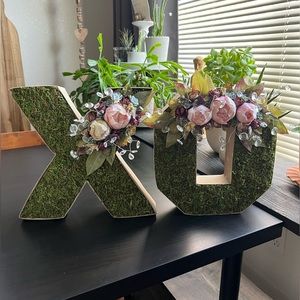 Handcrafted XO for wedding or shower